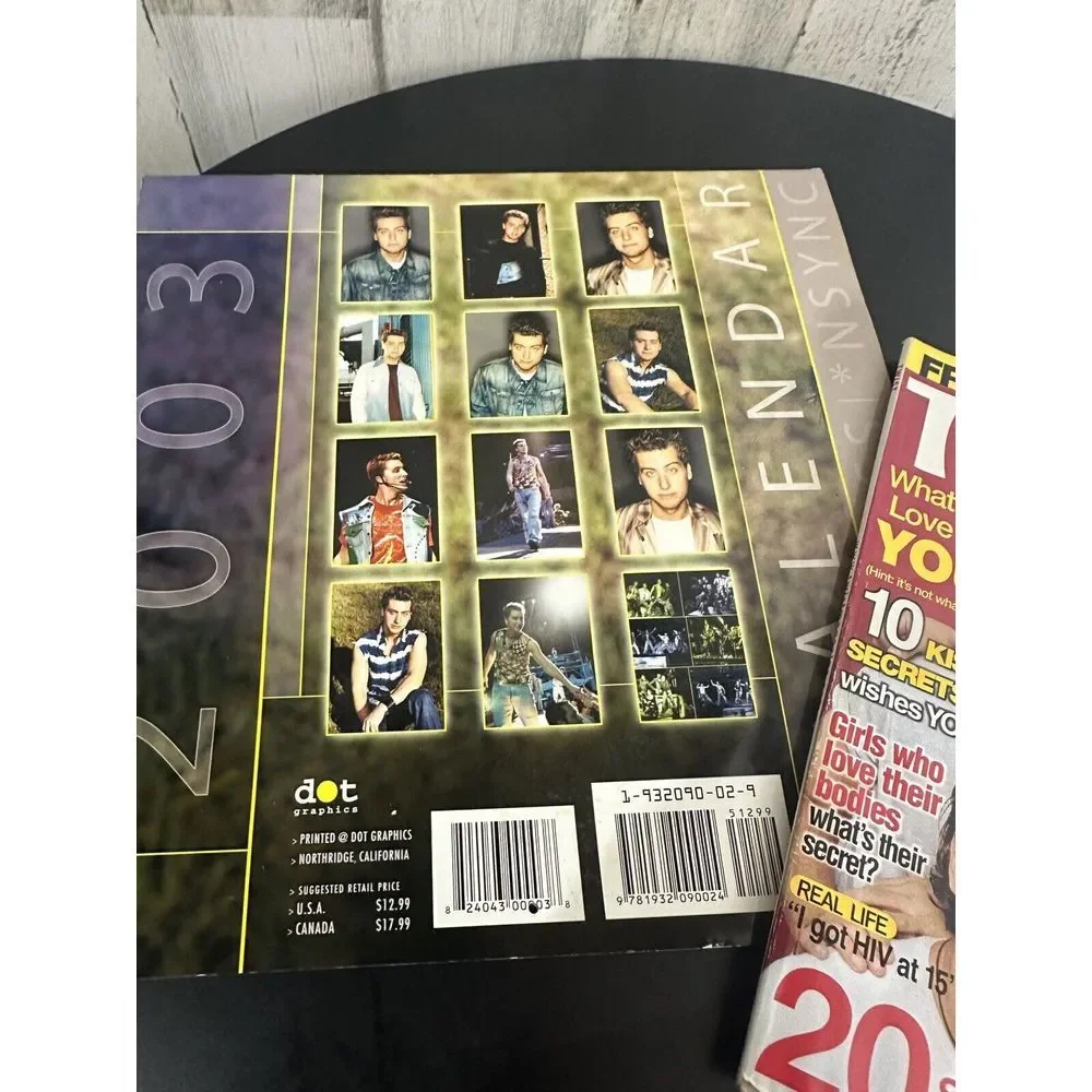 *NSYNC 2003 CALENDAR AND 2002 Magazine Good Condition.